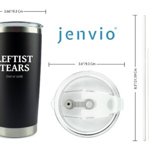 Leftist Tears Tumbler | Stainless Steel Tumbler/Mug with Lid for Coffee/Cold Drinks | Liberal Tears Mug for Men | Funny Unique Republican Valentine's Day Gifts Conservative (20 Ounce)