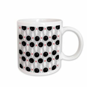 3drose janna salak designs bowling - grey bowling print - mugs (mug_31186_2)
