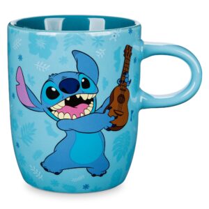 disney lilo and stitch playing ukulele ceramic mug cup