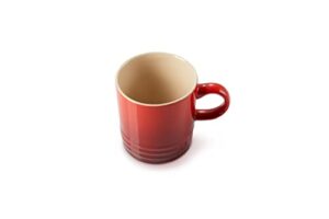 le creuset stoneware espresso mug, 3 oz., cerise, 1 count (pack of 1)