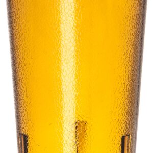 Carlisle FoodService Products 521213 Stackable Shatter-Resistant Plastic Tumbler, 12 oz., Amber