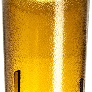 Carlisle FoodService Products 521213 Stackable Shatter-Resistant Plastic Tumbler, 12 oz., Amber