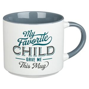 bless your soul xl extra large white coffee mug my favorite child, funny birthday gifts for mom, mother’s day gifts, retro-inspired designs - 15oz cup