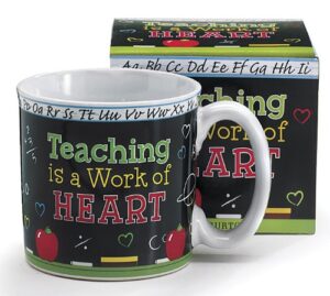 teaching is a work of heart teacher's coffee mug with gift box