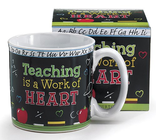 Teaching Is A Work Of Heart Teacher's Coffee Mug With Gift Box