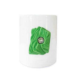 Rock Climbing Mug: Green 12 oz Coffee or Tea Cup with Realistic Hand Hold Grip for Climbers, Perfect for Enjoying a Beverage After Rock Climbing