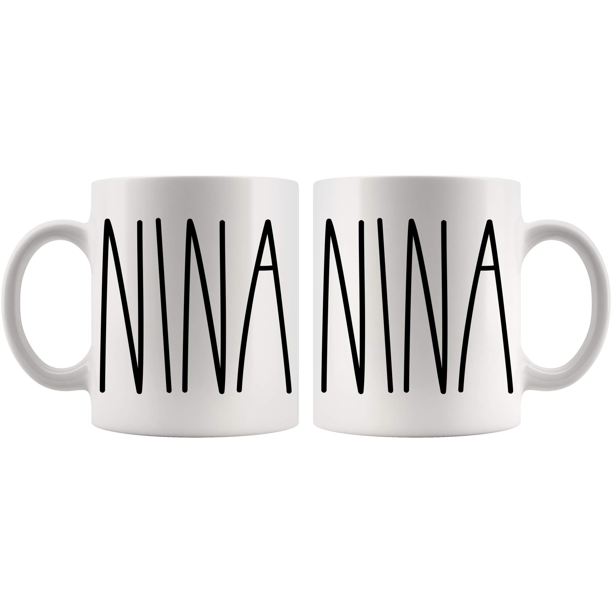 Nina Mug, Nina Mug Gifts for Christmas Coffee Cup, Birthday Gift, Mother's Day/Father's Day, Family Coffee Mug For Birthday Present For The Best Nina Ever Coffee Cup 11oz