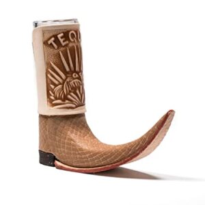 Mexican Leather Mini Boot Tequila Shot - Original Artisan Bota Tribalera para Tequila - 1 Tequila Shot (Assorted Colors)