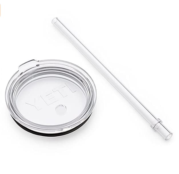 Rambler Shatter-Proof Dishwasher-Safe Replacement Yeti Lid and Straw 20OZ