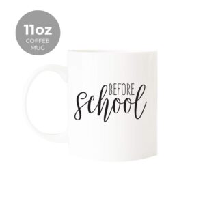 Canopy Street Before School/After School Coffee Mug And Stemless Wine Cup Gift Set/Teacher Appreciation/Daycare Provider Thank You/Back To School Drinkware