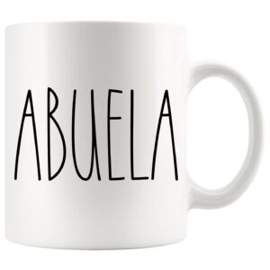 abuela mug, abuela mug gifts for christmas coffee cup, birthday gift, mother's day/father's day, family coffee mug for birthday present for the best abuela ever coffee cup 11oz
