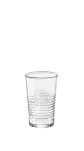 bormioli rocco officina1825 cooler glass, set of 4, 4 count (pack of 1), clear