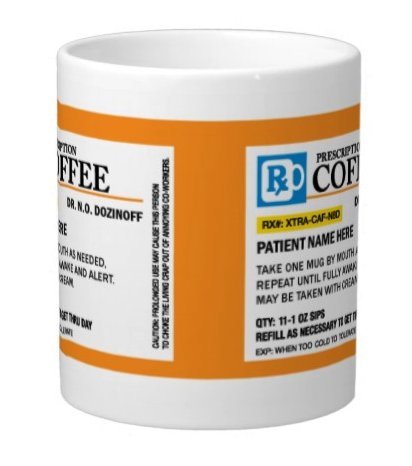 4CInk - Personalized Prescription Coffee Mug - Personalize it with a custom Name, Great for Birthdays, Holidays, Office Gift, Stocking Stuffer, Gag Gift for Doctor, Nurses, Pharmacists