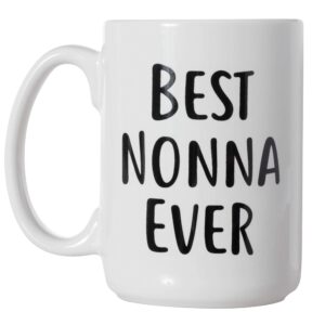 Artisan Owl Best Nonna Ever - 15 oz Double-Sided Coffee Tea Mug (Best Nonna Ever)