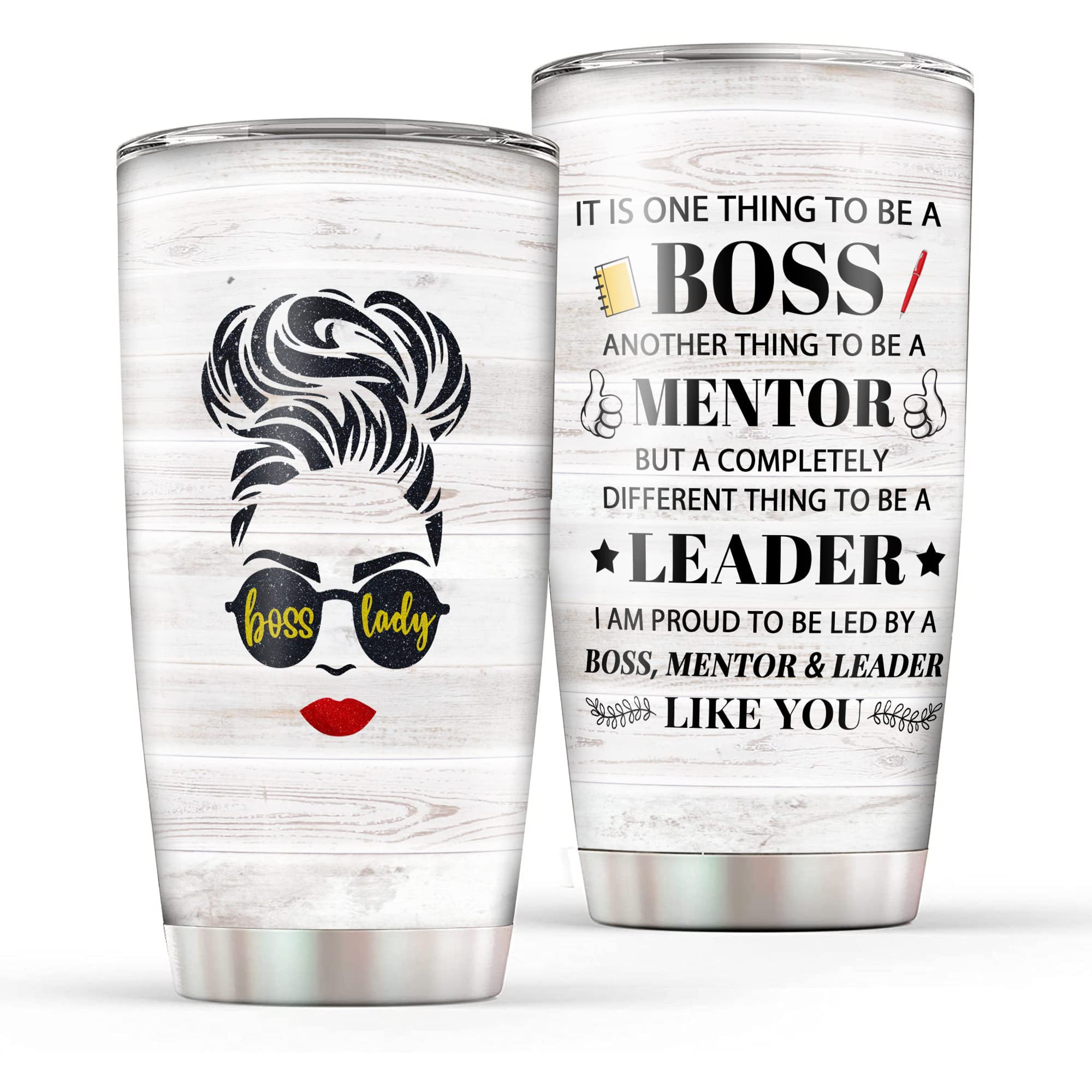 HYMONA Boss Gifts For Women Boss Travel Mug Boss Cup World Best Boss Gifts For Female Boss Christmas Birthday Gifts For Women Boss 20 Oz