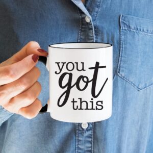 Celebrimo You Got This Coffee Mug - Inspirational & Motivational Gifts for Women - Encouraging Congratulations Gift - Perfect Inspirational Gifts for Her - 11oz