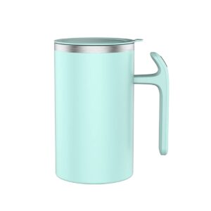 S+ Stainless Steel Self Stirring Mug Suitable for Coffee/Milk/fruit juice (Light Green)