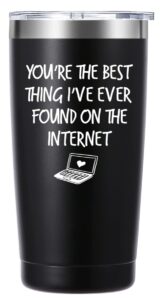 you are the best thing 20oz tumbler gifts.anniversary valentine's day gifts for him her boyfriend girlfriend husband wife.birthday christmas gifts for hubby wifey men women.(black)