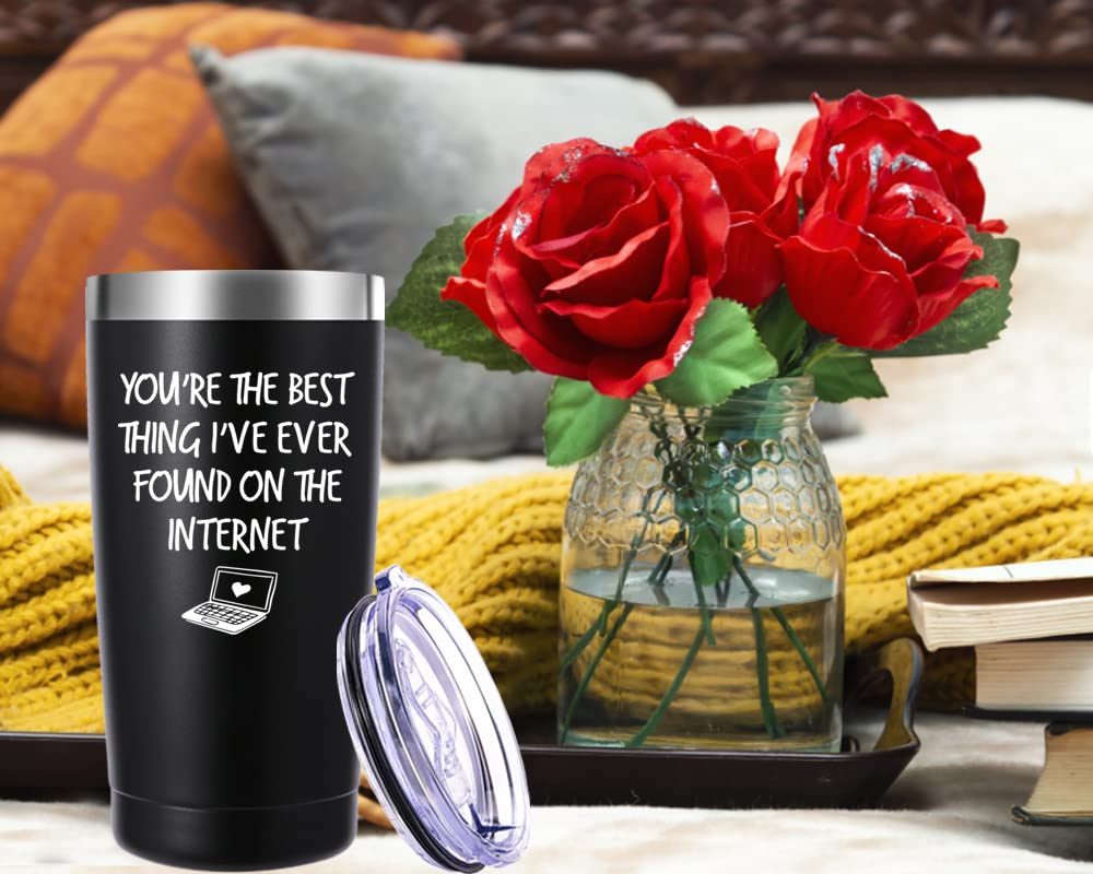 You are The Best Thing 20oz Tumbler Gifts.Anniversary Valentine's Day Gifts for Him Her Boyfriend Girlfriend Husband Wife.Birthday Christmas Gifts for Hubby Wifey Men Women.(Black)