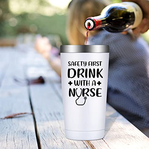 Grifarny Nurse Gifts for Women - Nurse Appreciation Practitioner Gifts - Nurses Week Gifts, Nurse Graduation Gifts, Nursing Student Gifts - Nurse Tumbler 20oz