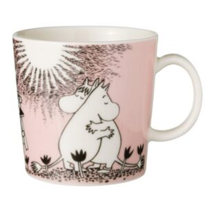 arabia finland moomin ceramic mug - love, 10oz