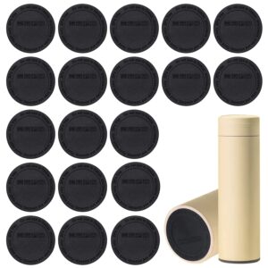 silicone bottoms for tumblers, protective anti-slip rubber bottom with adhesive,sublimation tumbler rubber bottom pads bulk for straight skinny tumblers,wine tumblers,mason jars 20pcs (2.2 inches)