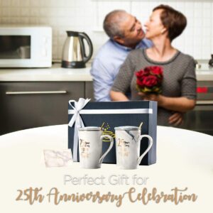 FORTIVO 25th Anniversary Wedding Gifts, Wedding Gifts Anniversary for Couple, Couple Gifts, Gifts for Anniversary Couple, 25th Wedding Anniversary Decorations, Anniversary 25th Gifts for Parents