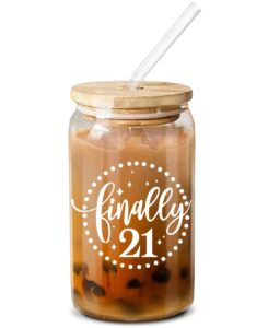neweleven 21st birthday gifts for women, her - 2003 21st birthday decorations for her - 21st birthday ideas for women, her, daughter, sister, best friends - 16 coffee glass