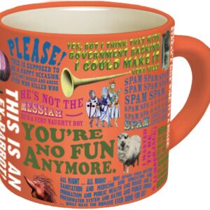Monty Python Quotes Coffee Mug - Quotes from The Flying Circus as Well as Monty Python's Best Movies - Comes in a Fun Gift Box - by The Unemployed Philosophers Guild, 12 ounces