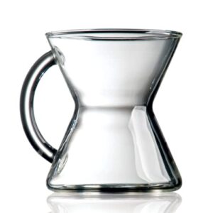 chemex hand blown glass coffee mug, 10 ounce
