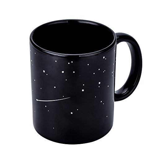 Antner Magic Heat Changing Coffee Mug Solar System Ceramic Heat Sensitive Color Changing Cup,12 oz