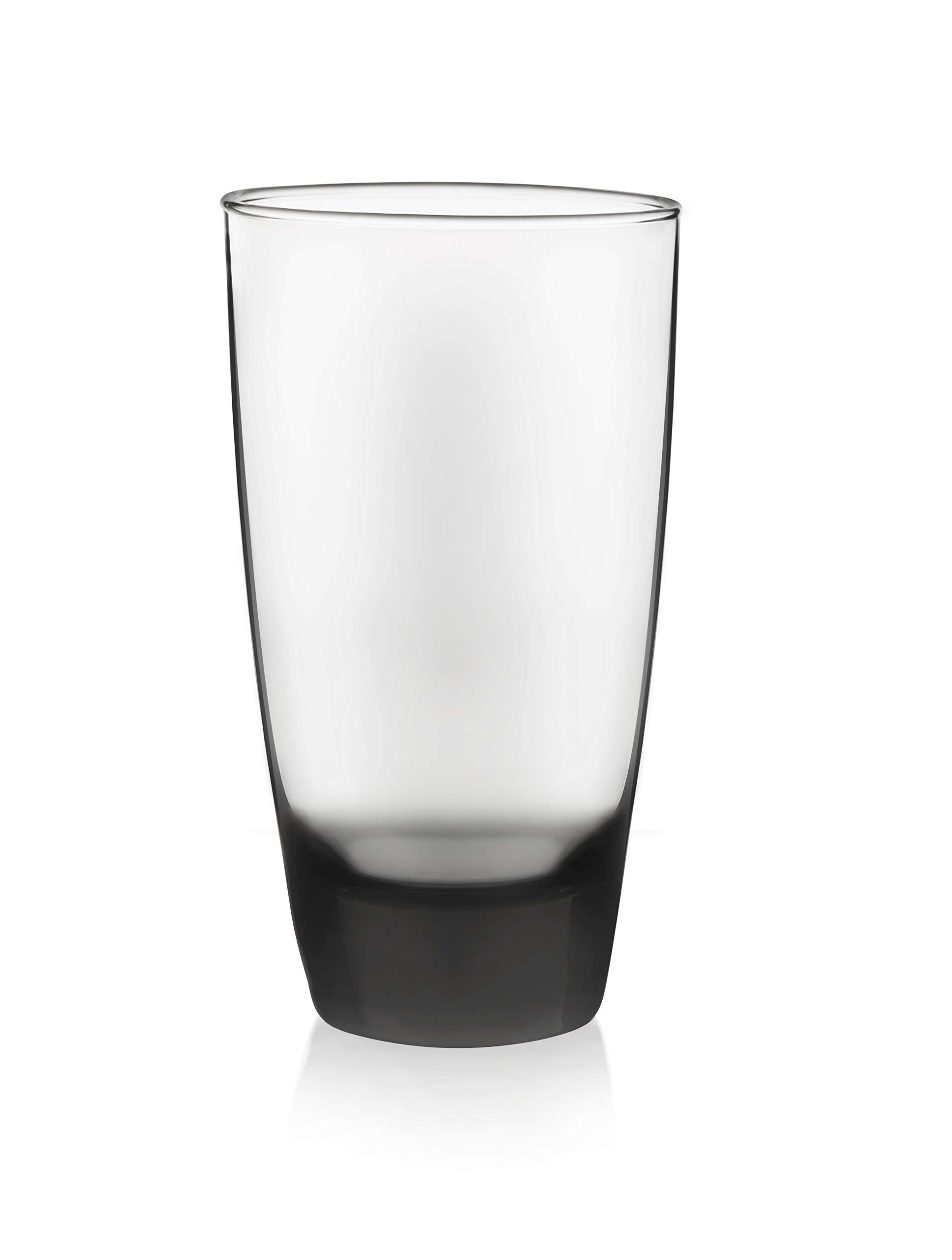 Libbey Classic Smoke Tumbler Glasses, 18-ounce, Set of 12