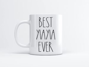 best yiayia ever coffee mug - gifts for christmas - yiayia birthday gifts coffee mug - father's day/mother's day - family coffee mug for birthday present for the best yiayia ever mug 11oz