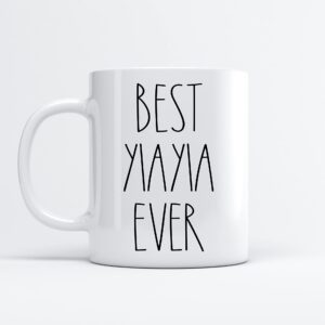 Best Yiayia Ever Coffee Mug - Gifts for Christmas - Yiayia Birthday Gifts Coffee Mug - Father's Day/Mother's Day - Family Coffee Mug For Birthday Present For The Best Yiayia Ever Mug 11oz