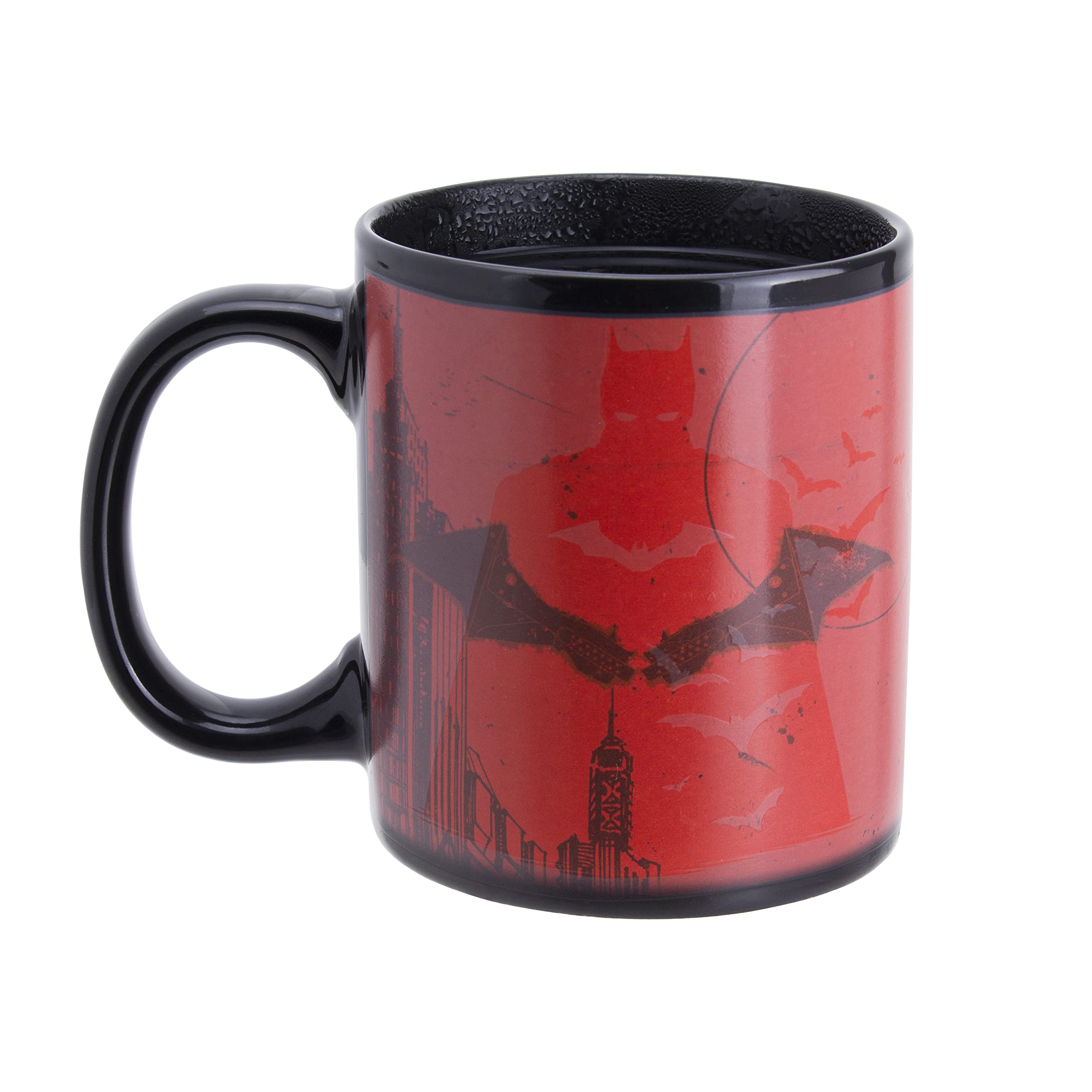 Paladone The Batman Heat Change Mug, 300 ml, DC Comics Ceramic Coffee Mug