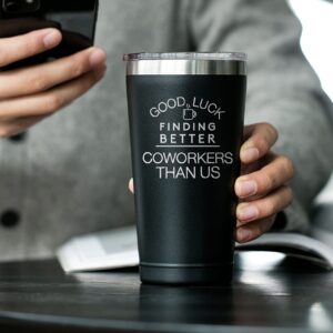 Sodilly Farewell Gifts for Coworker - Going Away Gifts for Coworker - Coworker Leaving Gifts for Men New Job Good Luck Goodbye Gifts For Coworkers Boss Friends - Stainless Steel Tumbler 16oz