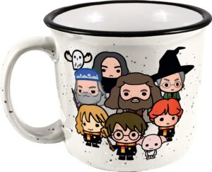 spoontiques - harry potter camper mug - cute ceramic campfire mug - great for outdoor lovers, backpackers, adventurers - friends & family gifts