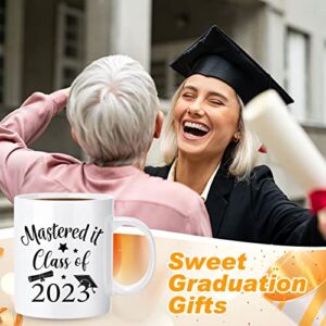 Cunhill Graduation Gifts for Mastering Degree, Mastered It 2023 Coffee Mug 11 oz Masters Graduation Mug Gifts Farewell Gifts for Her Him Women Men High School College Graduation (2023)