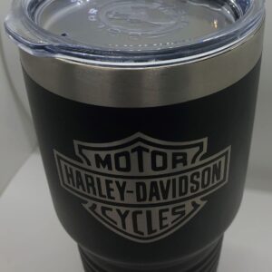 Harley Davidson Logo - Polar Camel Stainless Steel Tumbler - 30 oz - Black