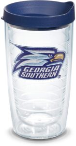 tervis made in usa double walled georgia southern university gsu eagles insulated tumbler cup keeps drinks cold & hot, 16oz, primary logo