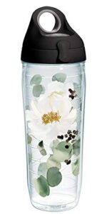 tervis kelly ventura eucalyptus made in usa double walled insulated tumbler travel cup keeps drinks cold & hot, 24oz water bottle, classic