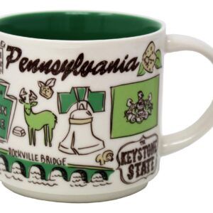 Starbucks Ceramic Been There Series Pennsylvania Mug, 14 Oz