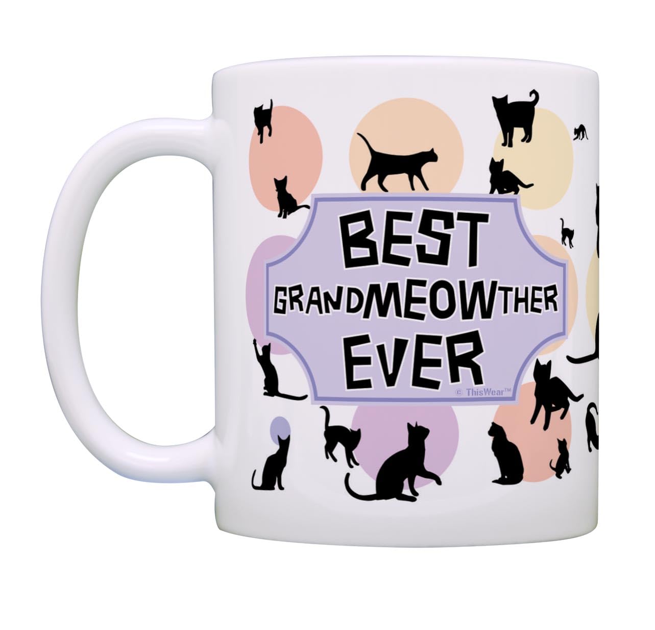 Cat Themed Gifts Best Grandmeowther Cat Cup Cat Related Gifts Cat Grandma Coffee Mug Tea Cup Multi