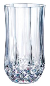 arc international,glass set of 4 cristal d'arques longchamp tumbler, 12-ounce