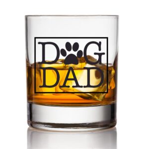 Dog Mom Wine Glass and Dog Dad Whiskey Glass Set for Dog Lovers - Best Gift for Dog Owners, Couples, Rescue Dogs, Men and Women - Funny and Cool Gifts for Couples With Pets