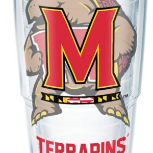 Tervis Made in USA Double Walled University of Maryland Terrapins Insulated Tumbler Cup Keeps Drinks Cold & Hot, 24oz, Tradition