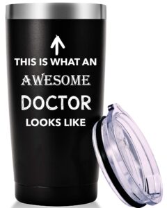 this is what an awesome doctor looks like mug.doctor,medical school graduation gifts.appreciation,birthday,christmas gifts for doctors,md,med tumbler(20oz black)