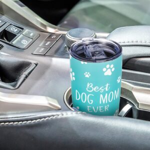 Zubebe Dog Lovers Gifts for Women Dog Skinny Tumbler with Lid and Straw Coffee Tumbler for Women 20oz Coffee Mug for Birthday Mother's Day Christmas Travel Gifts