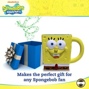 Silver Buffalo SpongeBob SquarePants 3D Sculpted Ceramic Mug, 20 Ounces