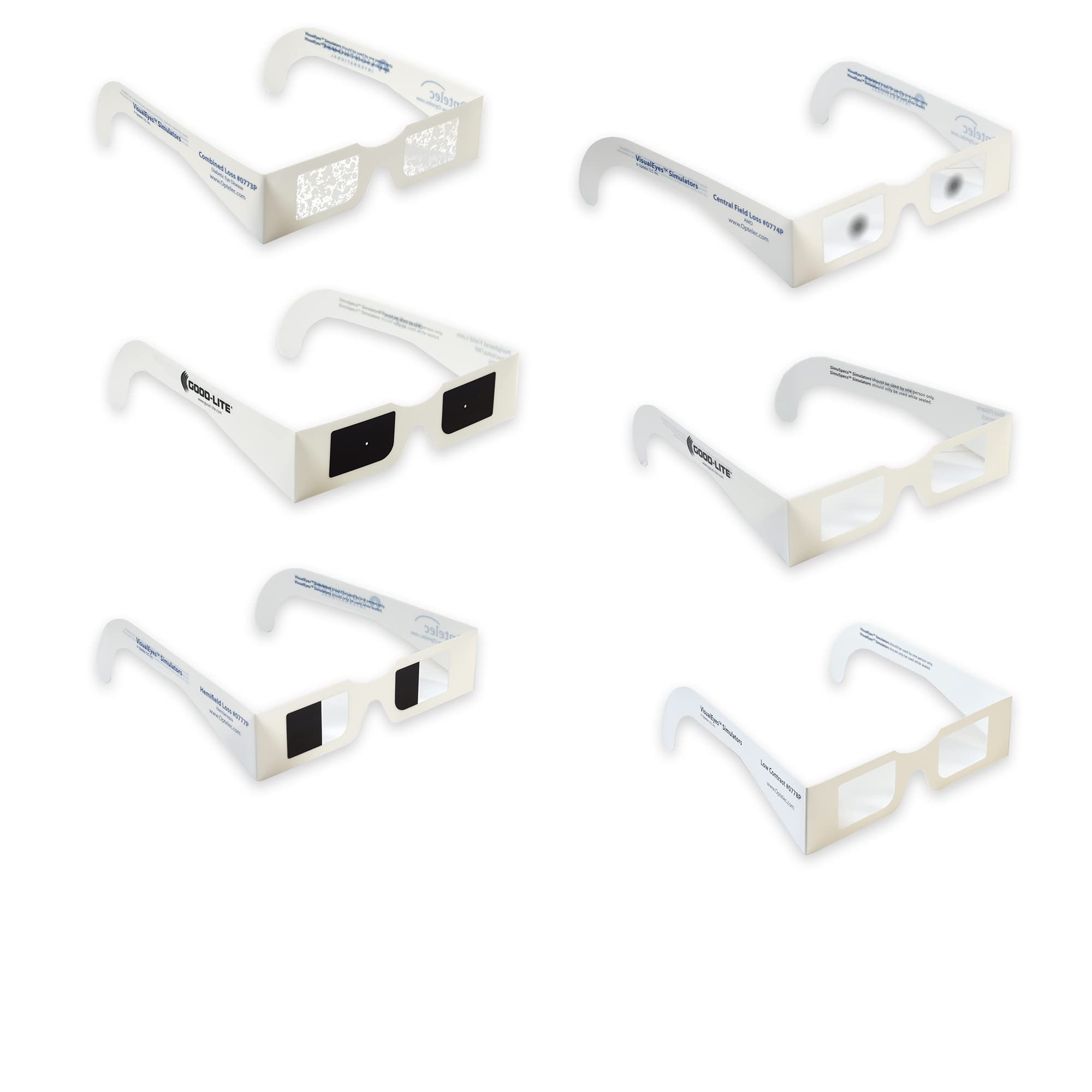 VisualEyes Vision Simulator Glasses Set